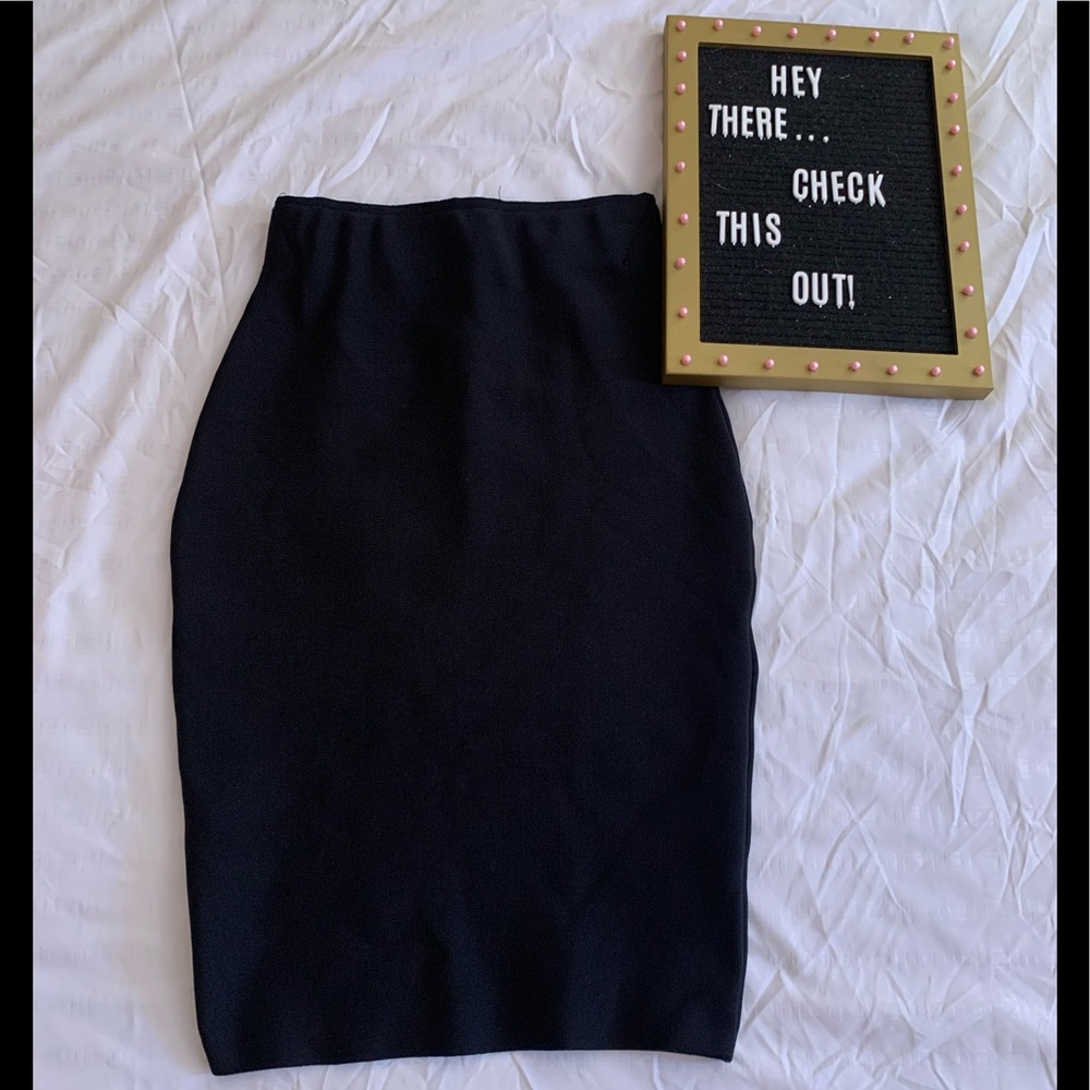 Shinestar Women’s  Black Pencil Skirt